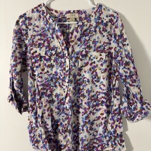LOFT Women's Colorful Confetti Blouse